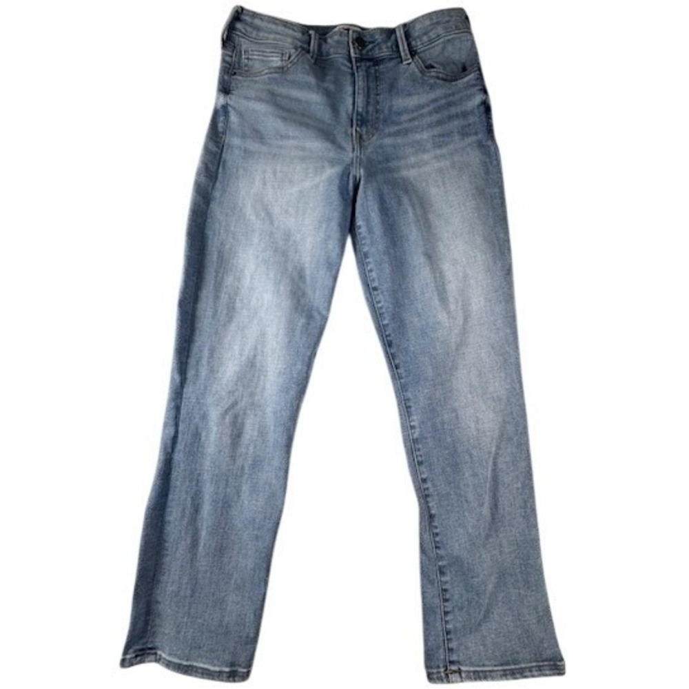 True Religion Jeans Womens 30W Jennie Curvy Straight Leg Light Wash Horseshoe